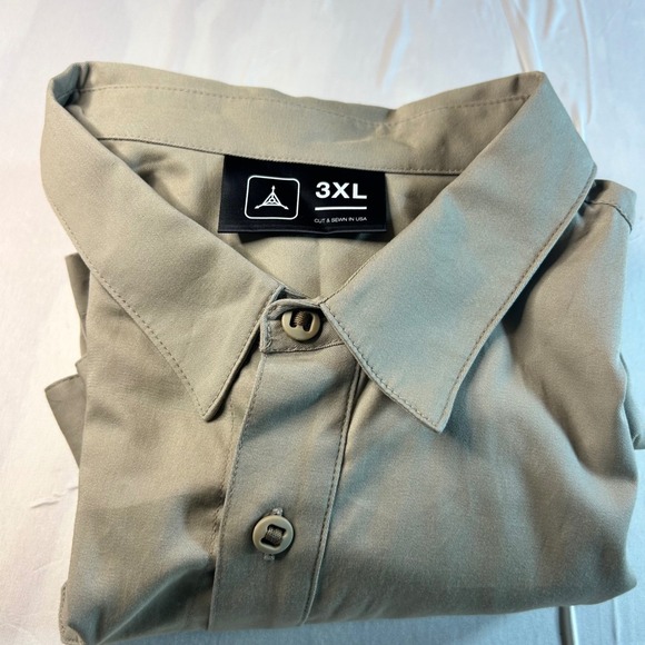 Men's 3XL Casual Button Down Long Sleeve Shirt Work Utility Style - Picture 6 of 8